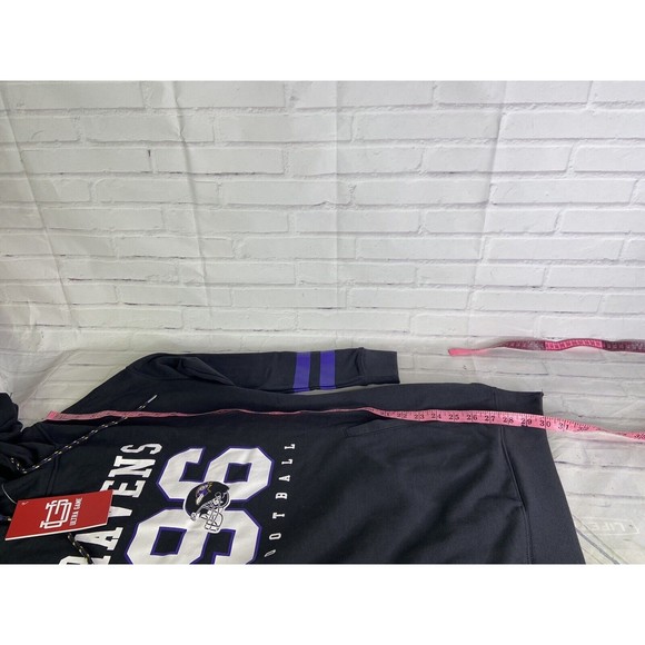 Ultra Game NFL Womens Baltimore Ravens Tunic Hoodie Pullover Sweatshirt Size M - Picture 10 of 10